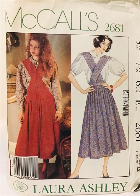 Sewing Pattern Mccalls 2681 Laura Ashley Womens Jumper And Etsy