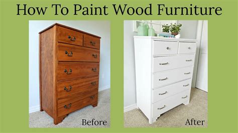 paint wood furniture youtube