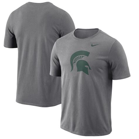 Michigan State Spartans Nike Performance Cotton School Logo T Shirt