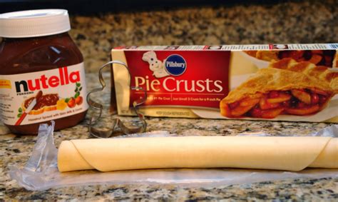 Place pie crusts in oven. booturtle's show and tell: Gingerbread Man Shaped Nutella Snacks
