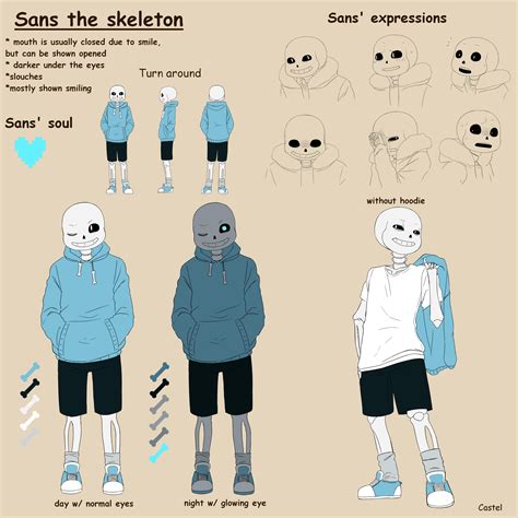 Sans The Skeleton Ref Sheet By Castel Eown On Deviantart