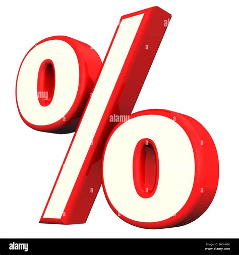 Red Percent Symbol Stock Photo Alamy