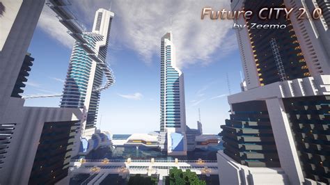Map Ville Futuriste Créatif Minecraft