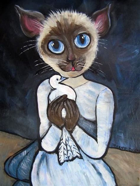 Picasso Cat By Diane Funderburg Deam From Rockitart