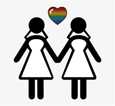 silhouette of two lesbian pride brides standing hand stick figure bride png image