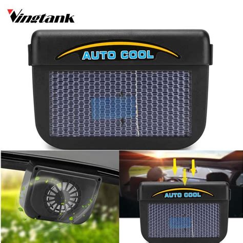 Solar Car Window Cooler Auto Air Cool Fan Energy Saving Universal Auto