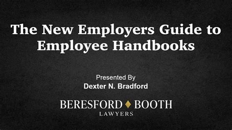 The New Employers Guide To Employee Handbooks Youtube