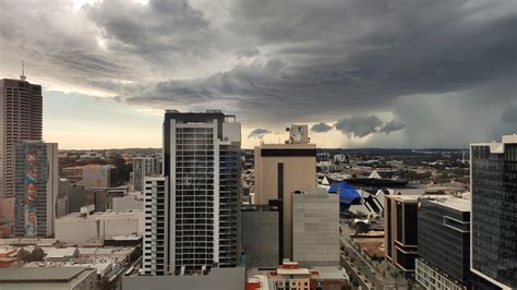 Took A Photo Of The Storm Rolling Into Perth This Afternoon Rperth