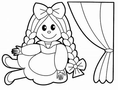 Doll Coloring Pages Toys Lovely Printable Getcolorings