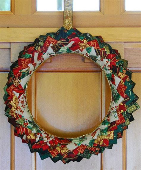 Make A Beautiful Fabric Wreath Without Sewing Quilting Digest