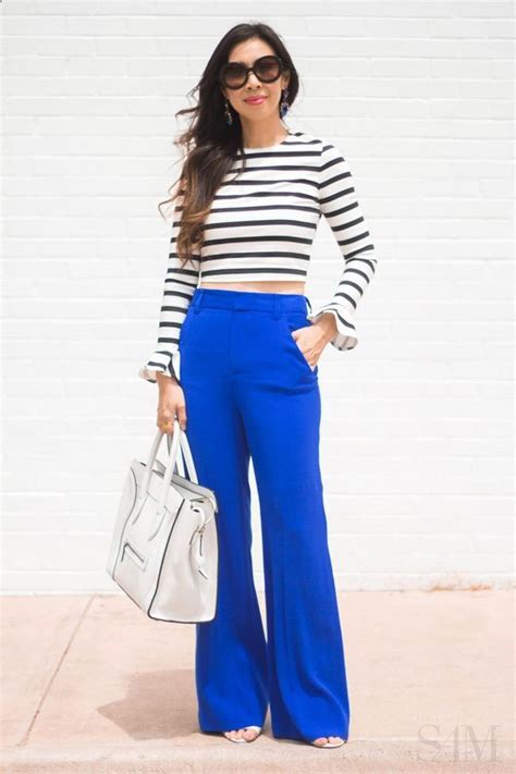 Stripes Bold Blue Fashion Bright Fashion Blue