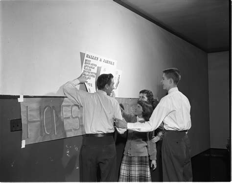St Thomas Student Election Posters March 1950 Ann Arbor District