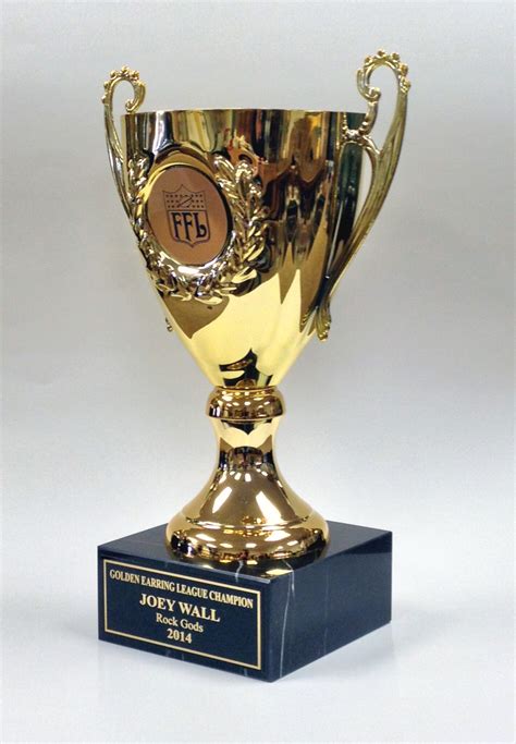 135 Victory Cup Season Champion Trophy On Black Base Fantasy Trophy