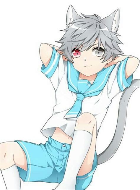 Anime Little Boy Anime Neko Anime Cat Boy Anime Child