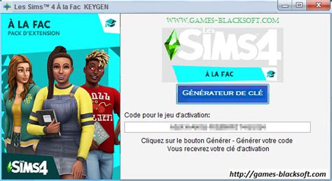 Keygen Les Sims 4 À La Fac Clé Dactivation De Licence Crack Keygen