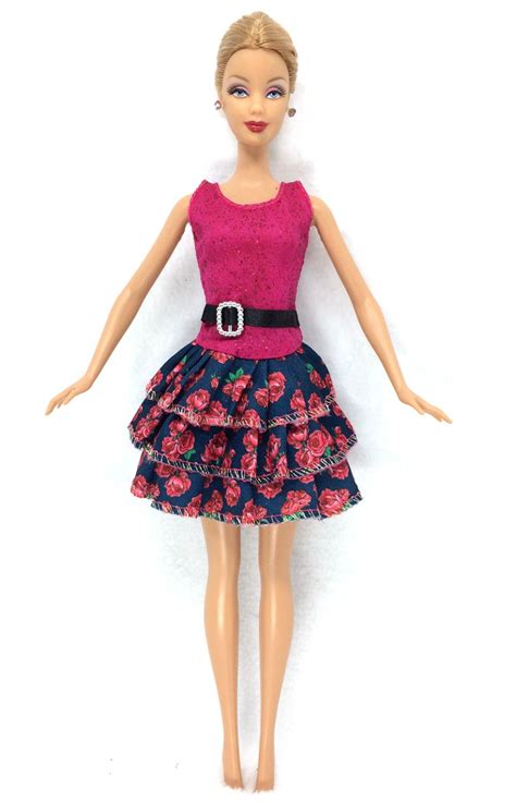Н к 2016 новые кукла платье красивая ручной ну вечеринку clothestop мода платье для барби
