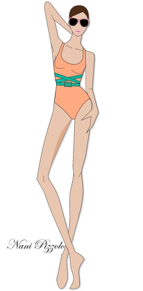 Fashion Design Style Sketch Croqui Fashion Illustrator Bikini My XXX Hot Girl