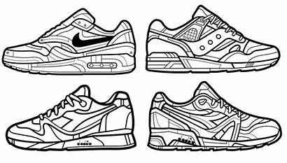 Nike Coloring Pages Shoes Coloriage Chaussures Stress