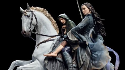 The Lord Of The Rings Arwen And Frodo On Asfaloth Statue Pow The