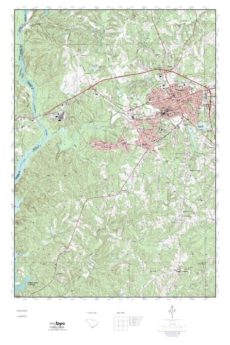 Mytopo Lancaster South Carolina Usgs Quad Topo Map