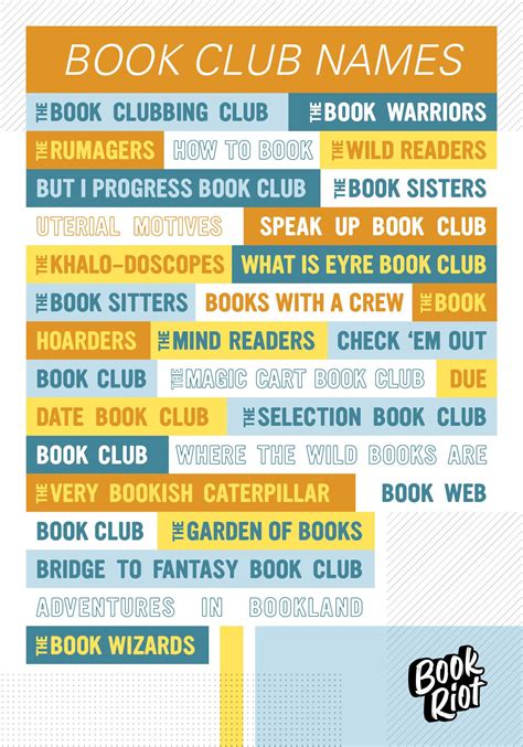 50 Puntastic And Fun Book Club Names Book Riot
