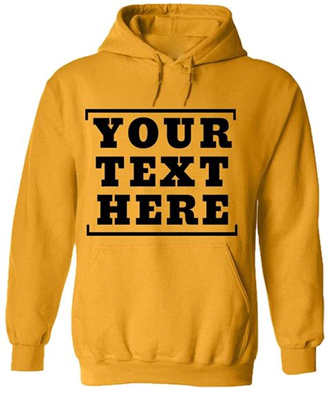 Customized Personalized Hoodie Sweatshirt Diy Front Back Sided Etsy