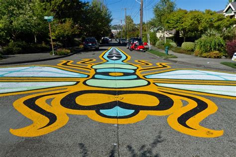 Painted Street Murals Seattle Streets Illustrated