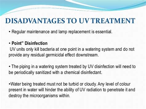 Water Treatment Water Treatment Process Ozonisation And Uv Application