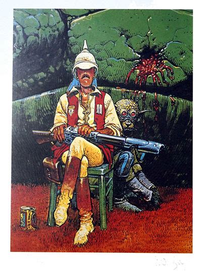 Major Grubert Limited Edition Print Signed By Moebius Jean Giraud