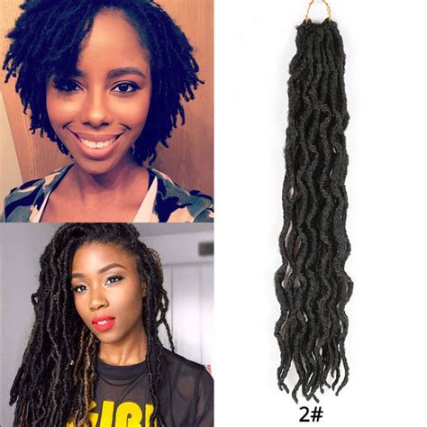 Unlike a weave, the hair used is loose and not on a weft and sometimes comes prelooped. 2020 Faux Nu Locs 1 Packs Goddess Curly Wavy Twist Crochet ...