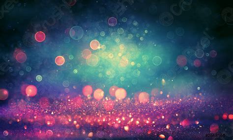 Abstract Glitter Lights Background Purple And Blue Defocused