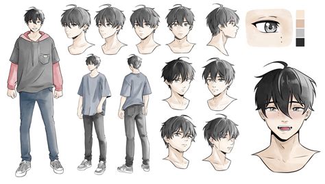 Anime Character Design Sheet