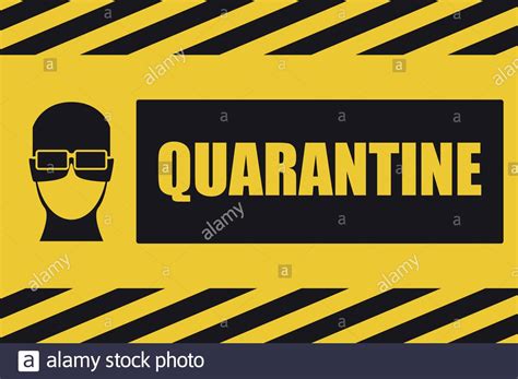 Mask Quarantine Sign Vector Illustration Symbol Stock Vector Image