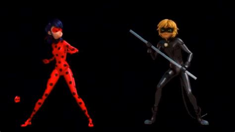 Chat Noir And Ladybug Marinette And Adrien Animated  4330539 By