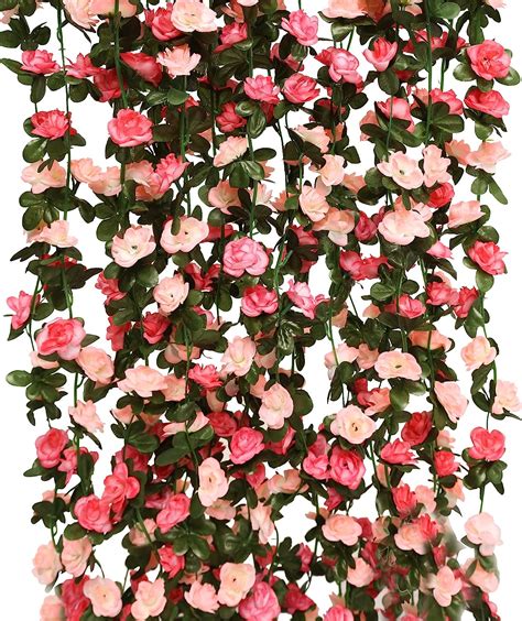 Buy Party Joy 5 Pcs Flower Garland Fake Rose Vine Artificial Flowers