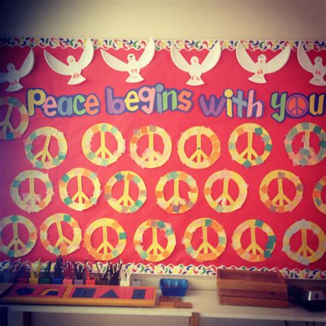 Peace Begins With You Bulletin Board February 2014 Primary Montessori