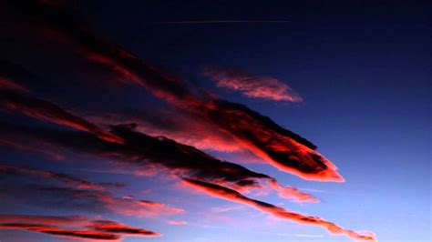 Beautiful Lenticular Sunset Clouds Timelapse 720p Hd V10886 Youtube