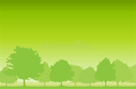 Trees Background Stock Vector Illustration Of Green 27004488