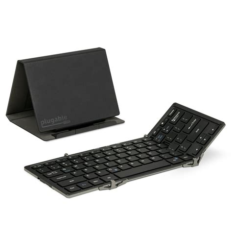 Plugable Foldable Bluetooth Keyboard Compatible With Ipad Iphones
