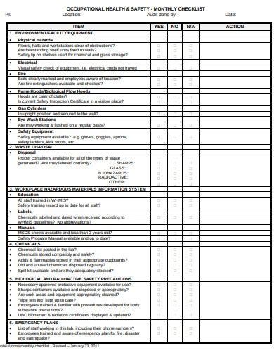 Nursing Home Safety Audit Checklist Homemade Ftempo