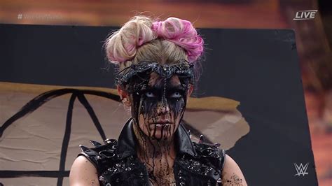Alexa Bliss Drenched In Black Ooze Distracts The Fiend Against Randy