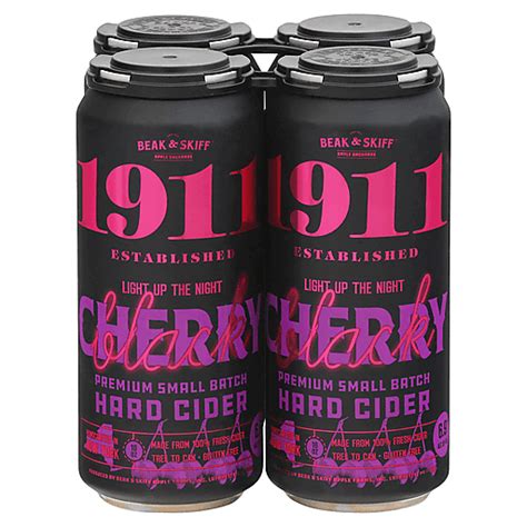1911 Established Premium Small Batch Black Cherry Hard Cider 4 Cans 16