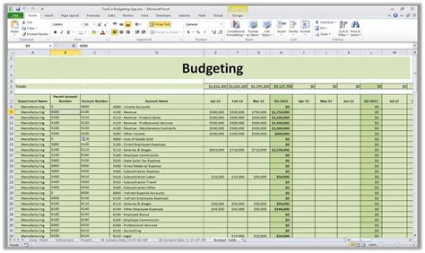 pro forma budget templates word excel formats