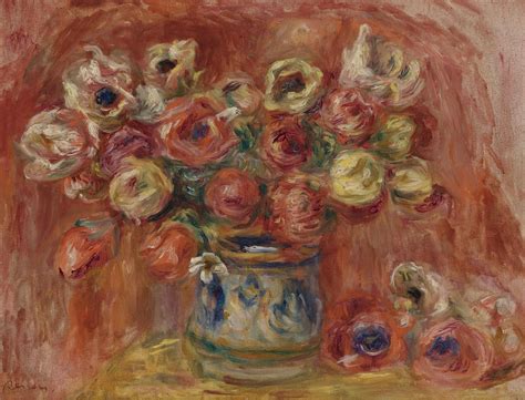 Pierre Auguste Renoir Roses From Wargemont 1885 Tuttart