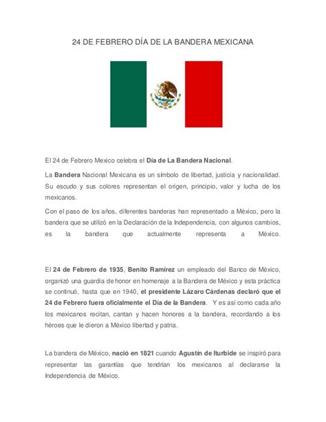 24 De Febrero Día De La Bandera Mexicana