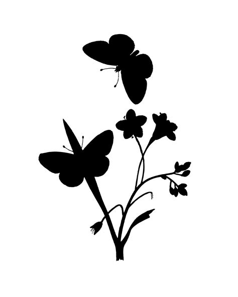 Butterfly Silhouette Clipart Free Stock Photo Public Domain Pictures