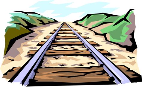 Train Tracks Cartoon Png Goimages Super