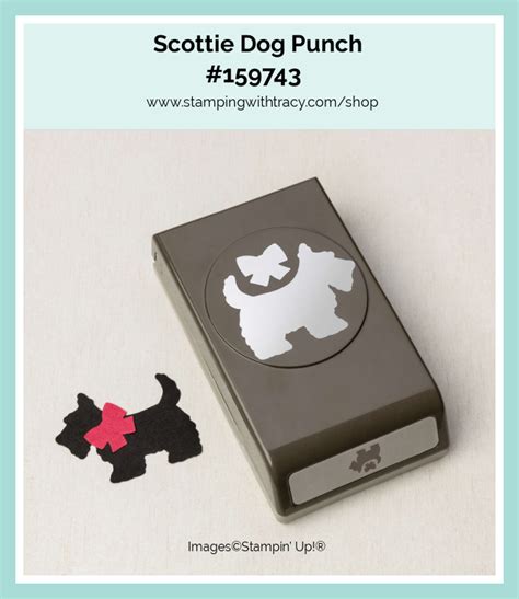 Stampin Up Scottie Dog Punch Stamping With Tracy