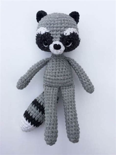 Crochet Raccoon With Scarf Free Pattern Amigurumi Today