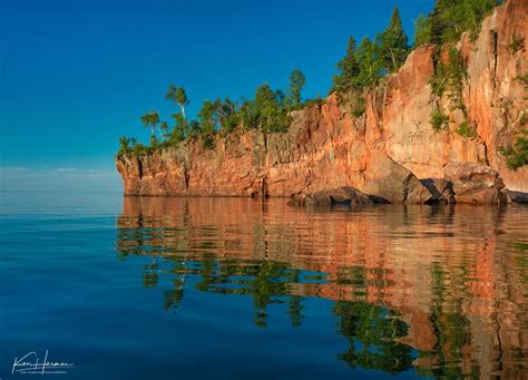Cliffs And Blue Sky North Shore Lake Superior Lake Superior Natural